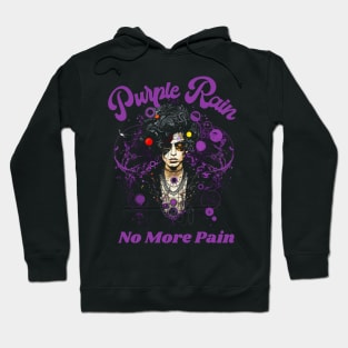 Prince Purple Rain No More Pain Memorial Hoodie